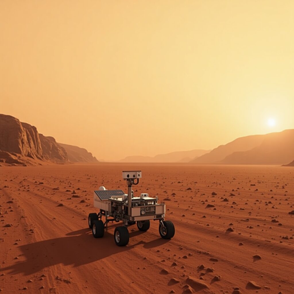 Mars The next great frontier; rovers are already exploring its dusty surface, preparing for human arrival.