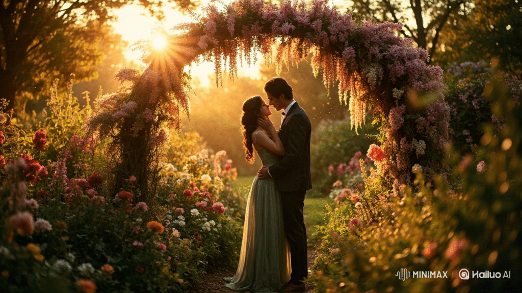 Love Blossoms in the Herbal Garden